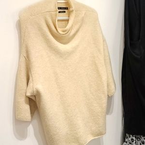 Zara-cropped sleeved sweater